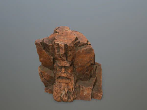 Mountain Face 3D Model
