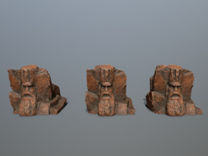 Mountain Face Modèle 3D