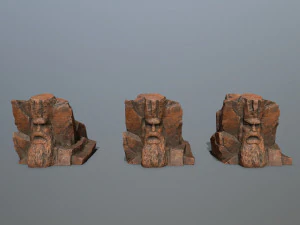 Mountain Face 3D Model