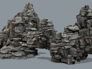 Cliff rocks 3D मॉडल