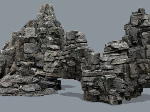Cliff rocks 3D Model