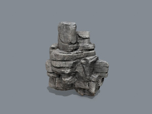 Cliff rocks Model 3D