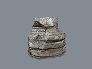Cliff rocks Model 3D
