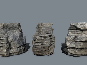 Cliff rocks Model 3D