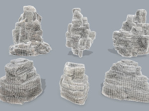 Cliff rocks Model 3D