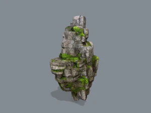 Mossy rocks 3D Model