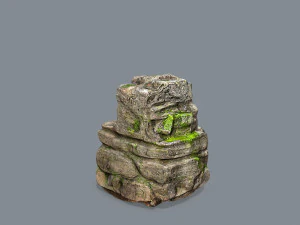 Mossy rocks 3D Model
