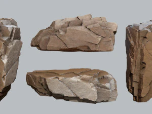 Desert rocks 3D Model