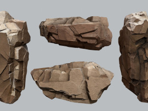 Desert rocks 3D 모델