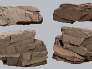 Desert rocks 3D Model