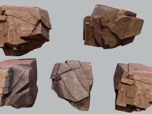 Desert rocks 3D 모델