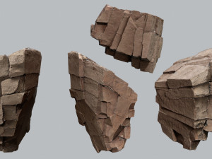 Desert rocks 3D 모델