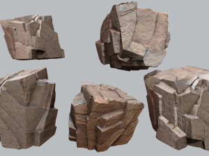 Desert rocks 3D 모델