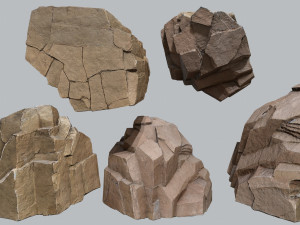 Desert rocks 3D 모델