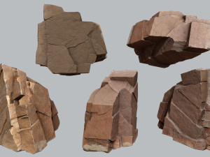 Desert rocks 3D 모델