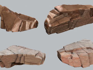 Desert rocks 3D 모델