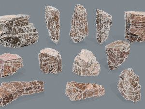Desert rocks 3D 모델