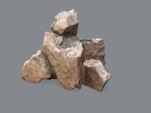 Desert rocks 3D Model