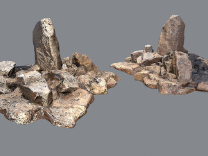 Desert rocks Model 3D