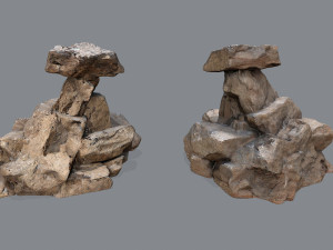 Desert rocks Model 3D
