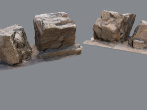 Desert rocks Model 3D