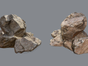 Desert rocks Model 3D