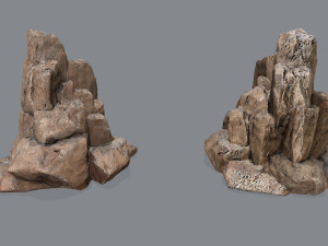 Desert rocks Model 3D