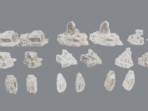 Desert rocks Model 3D