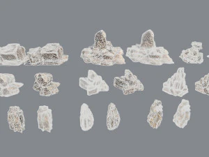 Desert rocks 3D Model