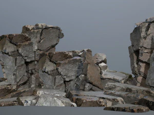 Cliff rocks 3D Model