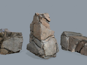 Cliff rocks 3D 模型