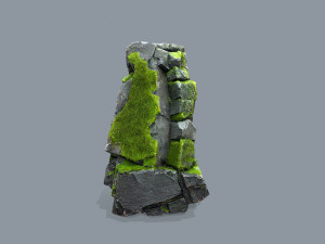 Mossy rocks 3D मॉडल