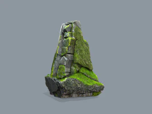 Mossy rocks 3D Model