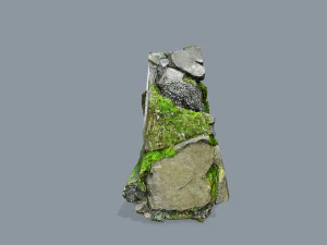 Mossy rocks 3D Model