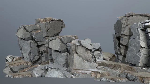 Cliff rocks 3D Model .c4d .max .obj .3ds .fbx .stl .blend 