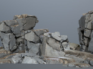 Cliff rocks 3D Model