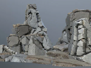 Cliff rocks 3D Model