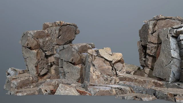 Desert rocks 3D Model .c4d .max .obj .3ds .fbx .stl .blend 