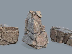 Desert rocks 3D Model