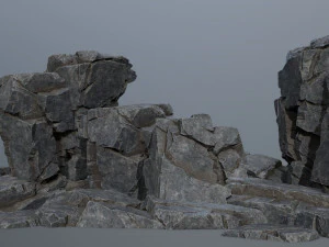 Cliff rocks 3D Model
