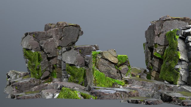 Forest rocks 3D Model .c4d .max .obj .3ds .fbx .stl .blend 