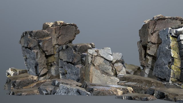 Cliff rocks Modelo 3D .c4d .max .obj .3ds .fbx .stl .blend 