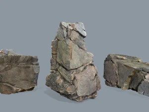 Cliff rocks 3D Model