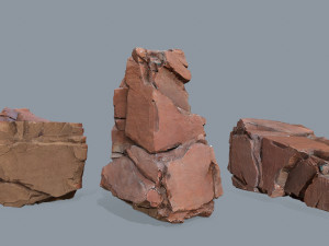 Desert rocks 3D Модель