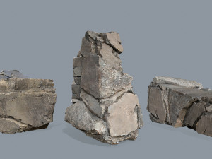 Cliff rocks 3D 모델
