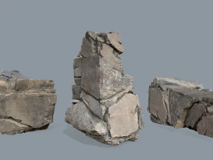 Cliff rocks 3D Model