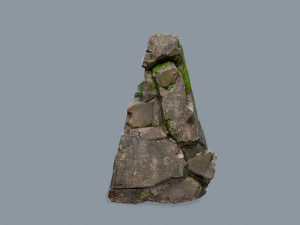 Mossy rocks Model 3D