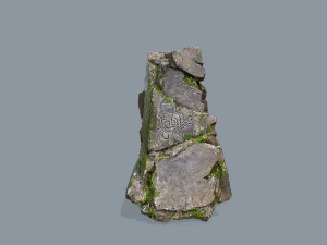 Mossy rocks 3D Model