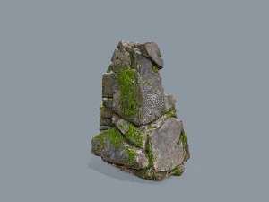 Mossy rocks 3D Model