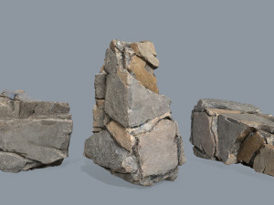 Cliff rocks 3D Model
